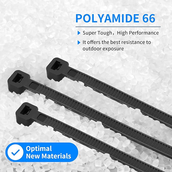 100PCS 18 inch Zip Ties 120LBS Tensile Strength Self-Locking heavy duty UV Resistant Cable Tie Wraps for indoor and outdoor use(dark green)