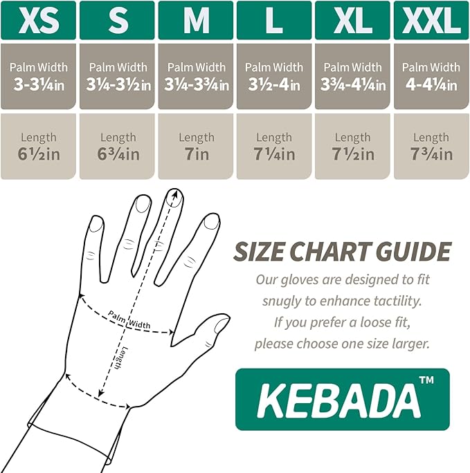 Kebada 60-Pairs X-Large Work Gloves for Men and Women, Nitrile Coated Safety Protective Gloves with Grip, Ideal for Warehouse, Delivery, Light Duty Construction Work