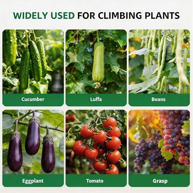 Garden Arch Trellis for Climbing Plants Outdoor, 5.3 ft x 5.3 ft Cucumber & Melon Trellis for Raised Beds, u-Shape Plant Support for Climbing Vegetables, Grapes & Roses, Black