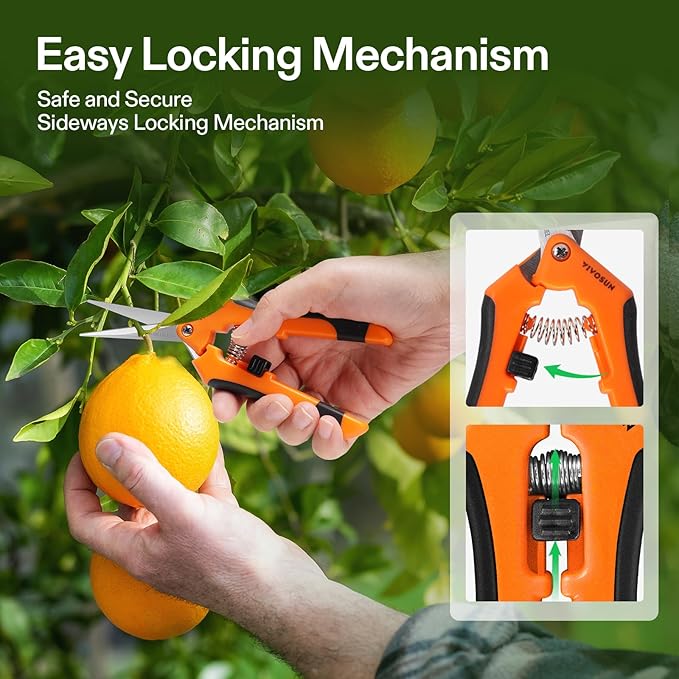 VIVOSUN 3-in-1 Soil Tester and 6.5 Inch Gardening Scissors Hand Pruner Pruning Shear with Straight Stainless Steel for Home, Garden, Lawn, Farm, Indoor and Outdoor Use
