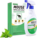 Natural Peppermint Oil Spray for Rodents 16 Oz, Mice Repellent Indoor/Outdoor, Squirrel Repellent Spray Mouse Rats Prevention On Home Yard Garage Warehouse Cars