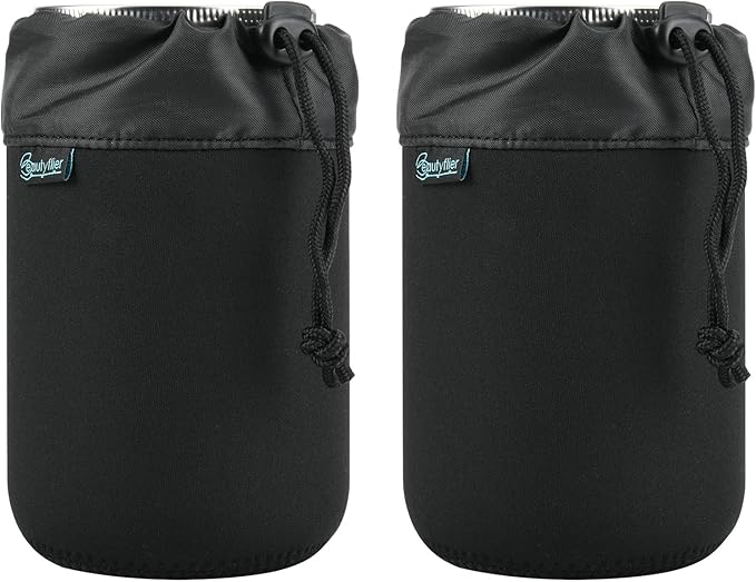 Beautyflier Mason Jars 32oz Wide Mouth Shade Cover, Regular Mouth 32oz Mason Jars Sprouting Covers Drinking Glass Insulators Coolers Sprouting Jars Blackout Sleeve, Black, 2PCS