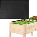 Qivine Raised Garden Bed Liner, Waterproof Raised Flower Bed Planter Liner, 5Ft x 9Ft Rectangle Grow Bags with Breathable and Reusable for Yard, Vegetables, Patios, Decking