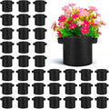 Nuanchu 36 Packs Grow Bags Bulk Aeration Fabric Pot with Handles Thickened Nonwoven Garden Bags to Healthy Root Growth Vegetables Heavy Duty Grow Pots Planting Planter for Flower Fruits (1 Gallon)