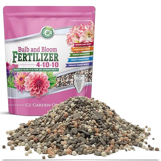 4-10-10 Bulb and Bloom Fertilizer - Made in USA - NPK + Micronutrients Plant Food for Indoor/Outdoor Plants, Trees, and Flower Gardens