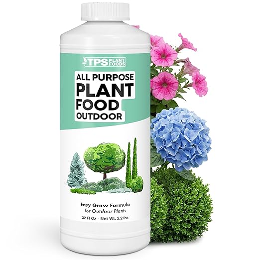 Plant Food Outdoor – Liquid Plant Fertilizer for All Plants, Vigorous Growth & Strong Roots, 32 oz