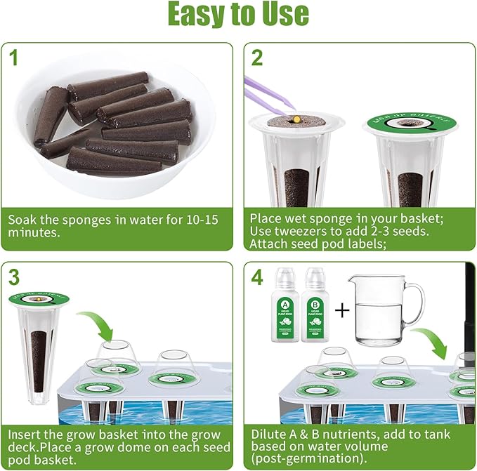 Gourmet Lettuce Seed Pod Kit for AeroGarden, iDoo, Ahopegarden, MuFGA with Nutrient Solution, Hydroponics Growing Kit for Indoor Garden System (12-Pod)