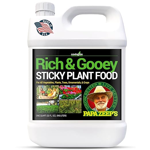 Liquid Big Bloom Fertilizer Plant Food, All-Purpose Liquid Plant Food Concentrate for BRIX Level Support, Flower Fertilizer Bloom Booster Great for All Plant Types, Fruits, Vegetables, Flowers, 32 Oz.