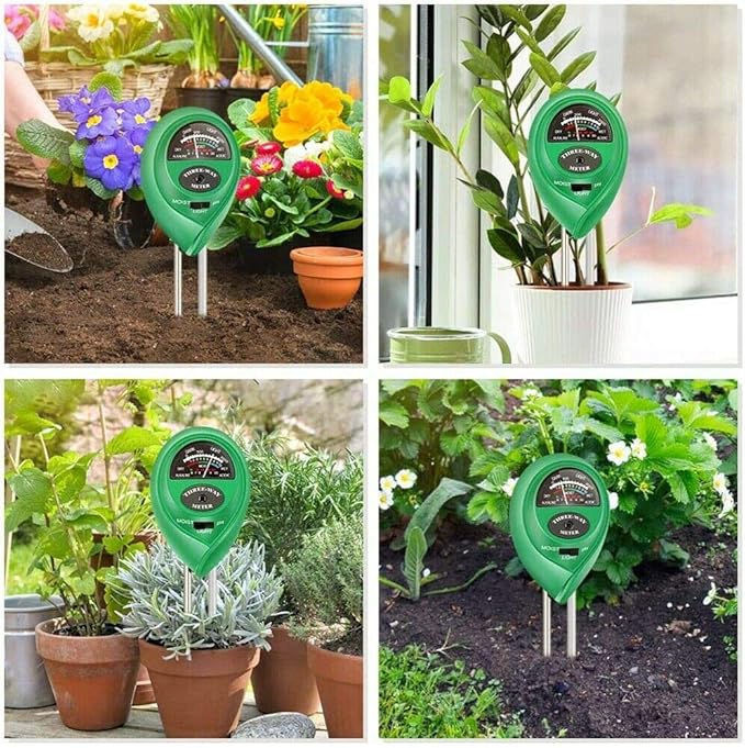3 in1 Soil Tester Water PH Moisture Light Test Meter Kit For Garden Plant Flower