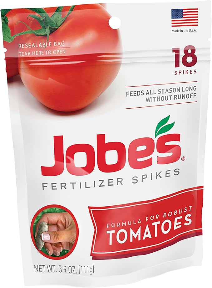 Jobe’s Garden Fertilizer Spikes, Easy Plant Care Fertilizer for Tomato Plants, 18 Count