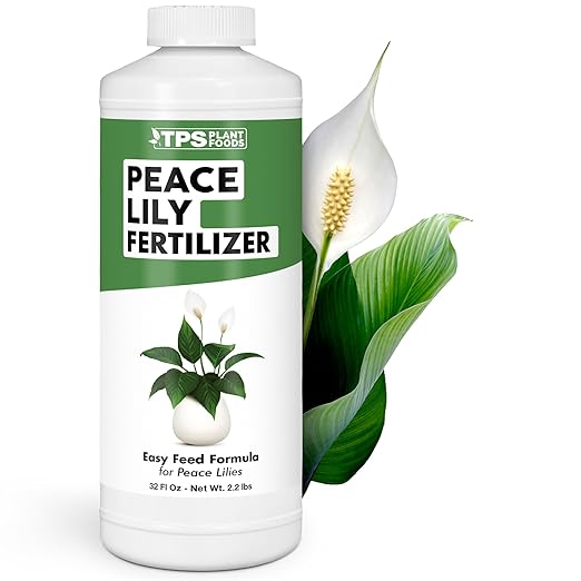 Peace Lily Fertilizer – Liquid Peace Lily Plant Food for Indoor Plants, Supports Blooming & Healthy Growth, 32 oz