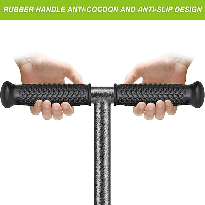 Dolibest Manual Twist Tiller, All-Steel Garden Claw Cultivator with 6 Curved Claws and Soft Rubber Handle, Hand Tiller Garden Claw for Gardening Bed and Plant Box (39'')