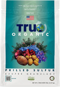 True Organic Prilled Sulfur – Organic Fertilizer for Better Plant Growth,Flowers,Vegetables,and Herbs – Lowers Soil pH-– 5lb Bag Covers 1,333 Sq. Ft.,(Pack of 6)