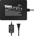 iPower 6 by 8 Inch 8W Reptile Heating Pad with Adjustable Thermostat, Under Tank Warmer Terrarium Heat Mat for Turtles/Snakes/Lizards/Frogs, and Other Reptiles