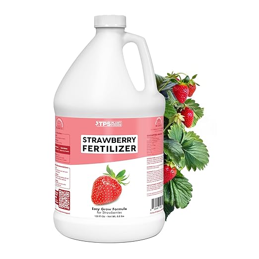 Strawberry Fertilizer – Liquid Strawberry Plant Food for Better Berry Production & Healthy Growth, 1 Gallon