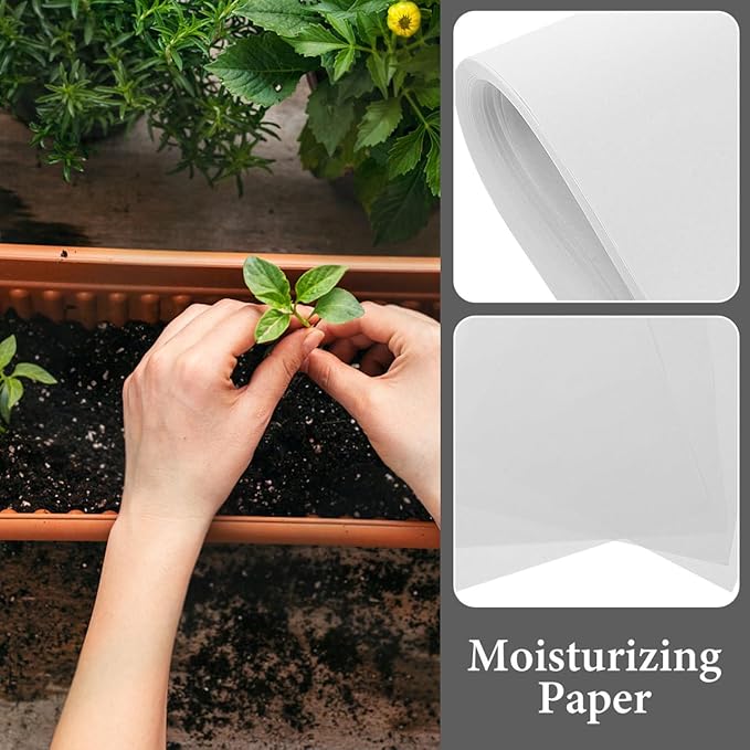 100pcs Sprouter Germinating Paper for Microgreens Planting Vegetable, Leak-Proof and Moisturizing Sprout Paper for Plant Flower Garden and Farm Use 10.23x7.08 Inch