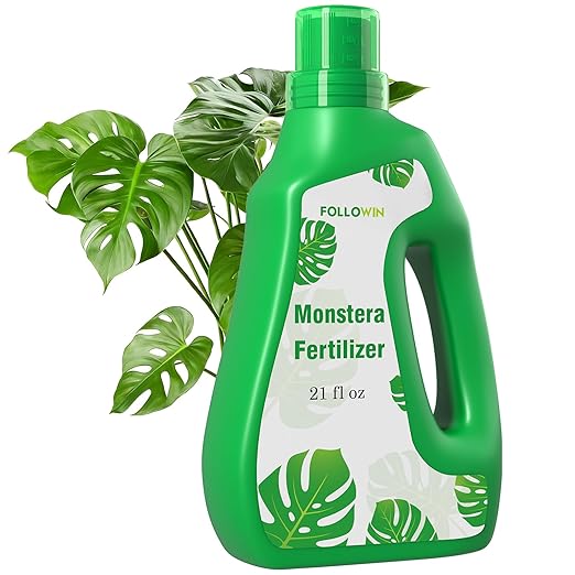 FOLLOWIN Monstera Fertilizer Liquid, 3-1-2 NPK Tropical Plant Food for Indoor Houseplants, Water Soluble Concentrated Formula with Micronutrients for Deliciosa Adansonii Albo Variegata, 21 fl oz