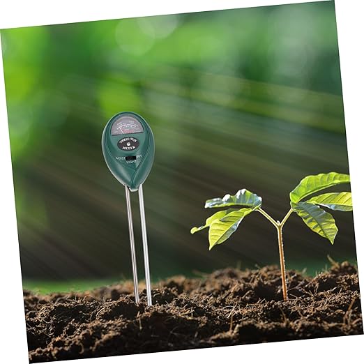 VANZACK 3-in-1 Soil Tester for Garden Lawn Farm Dual Probe Moisture pH Light Meter Essential Gardening Tool for Use
