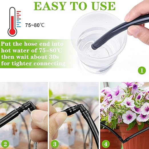 50 PCS Drip Irrigation Barbed Elbow Fitting Kit for 3/4 Inch Tubing (OD 20MM) Drip Irrigation Connectors Elbow Drip Line Barbed Connector .77" ID Drip Irrigation Sprinkler System