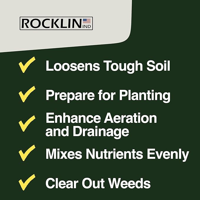 Rocklin Industry Cobra Hook 3-in-1 (24"/40"/57") Cultivator, Heavy-Duty Garden Hand Tool for Weeding, Digging & Soil Loosening – Three Lengths, Stainless Steel Blade, Ergonomic Grip.