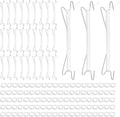 130Pcs Tomato Hooks with String,Plant Support Clips,Tomato Support Hook for Climbing Plants,Tomato Holder Hooks with 32.8ft Twine to Prevent Vegetable Fruit from Pinching or Falling Off