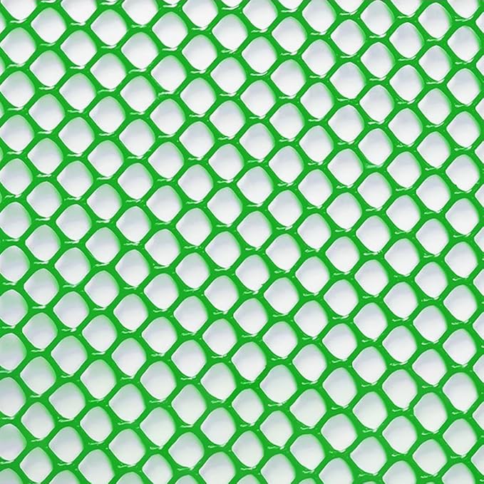Upgraded Plastic Chicken Wire Fence Mesh 0.7in Poultry Animal Barrier Fence Garden Netting for Farm Poultry Chicken Netting Width 3.3ft(Size:98'L x 3.3'W Roll,Color:Green)