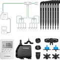 VIVOSUN Professional Automatic Drip Irrigation Kits, 15W Output, All in One Professional Grow Kit- Includes Pump, Timer and Regulator, 8 Drip Emitters Garden Plant Watering System Indoor Outdoor