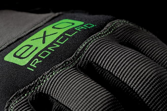 Ironclad EXO Pro Water Resistant; Work Gloves, (1 Pair), EXO2-MWR-03-M, Black/Grey