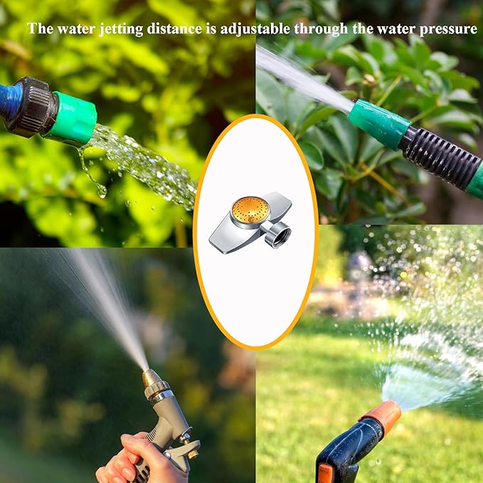 360 Degree Metal Spot Sprinkler,Small Sprinkler Garden for Small Areas Lawn Sprinklers for Yard Circle Pattern with Gentle Water Flow Garden Watering (2, Yellow)