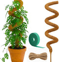 Moss Pole Monstera Plant Support | 60 Inch Plant Stakes for Indoor Plants | Coconut Palm Fiber Moss Poles for Climbing Plants | Handmade Plant Sticks Support Tall Monstera, Pothos & More