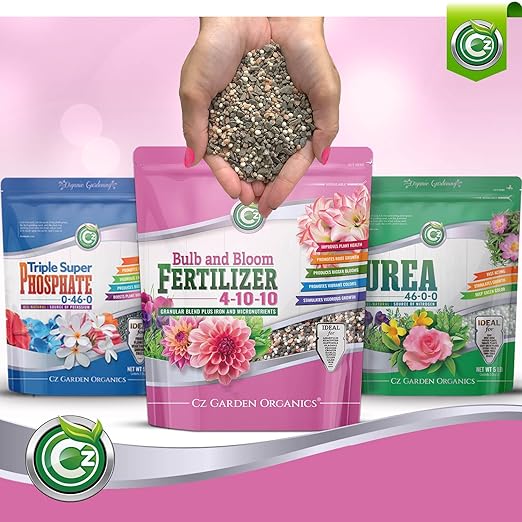 4-10-10 Bulb and Bloom Fertilizer - Made in USA - NPK + Micronutrients Plant Food for Indoor/Outdoor Plants, Trees, and Flower Gardens