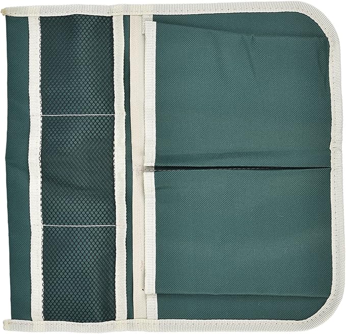 Zerodis Garden Toolkit Bag 4 Large Pockets Oxford Cloth Hanging Organizer with Side Trolley Mount for Gardening Tools and Accessories Garden Stool Storage