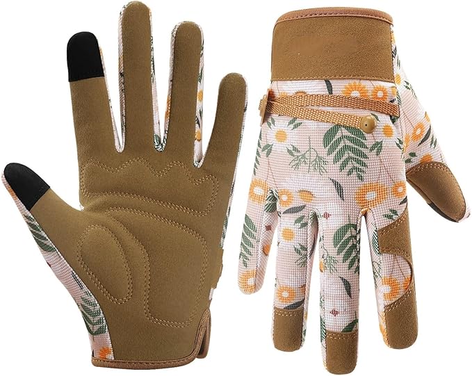 Thorn Guard Gardening Weeding Working Gloves, Breathable Leather Puncture For Digging Floral Planting Pruning