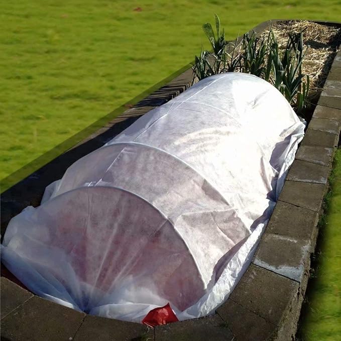 Agfabric Plant Covers Freeze Protection Floating Row Covers 7'x50' 0.55oz Plant Covers Row Covers for Vegetables,White