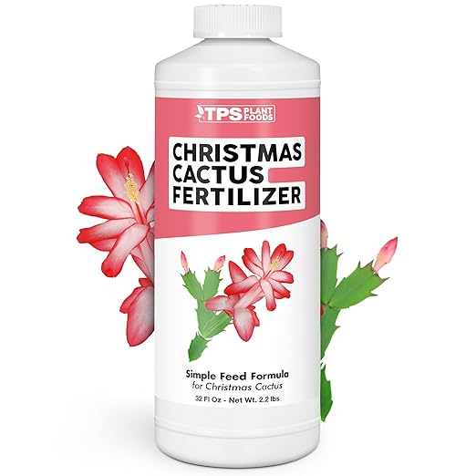 Christmas Cactus Fertilizer for All Christmas Cacti and Schlumbergera Cacti, Liquid Plant Food, 32 oz (1 Quart)