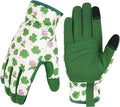 Ainiv Womens Gardening Gloves,Touchscreen Compatible Working Gloves for Weeding,Leather Garden Glove for Women Thorn Proof