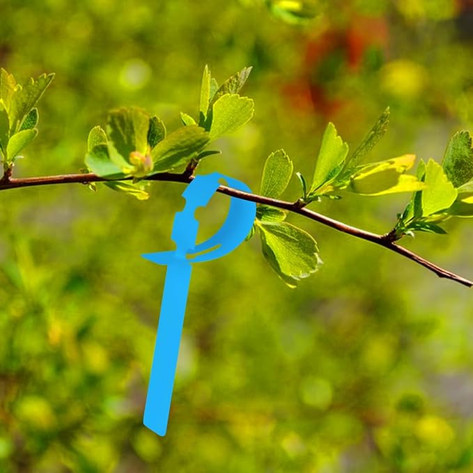 Plant Labels 120Pcs Yuanling Plastic Plant Tree Tags Wrap Around Hanging Tags Nursery Tree Markers Adjustable Garden Labels for Indoor Outdoor Gardening Plants (6 Colors with 1 Marker Pen)