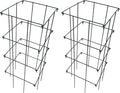 Ferry Morse Plant Cage - Folding Tomato Trellis Cage, Heavy Duty Support, 2 Pack - Steel, 16x16x39.5 in