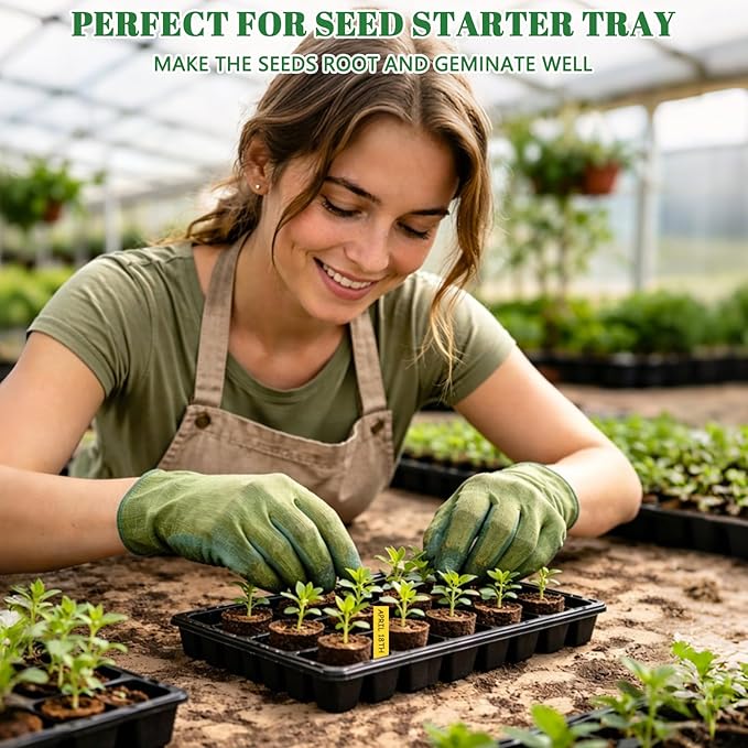 YBB 50 Pcs Hydroponic Growth Sponges, Seed Starter Pods Rapid Rooter Plugs Replacement Compatible with Aerogarden iDOO Hydroponic Garden System with 60 Labels