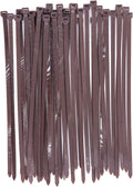 Cable Ties 12 Inch, Brown Zip Ties 50 Pieces, Thick 0.30 inch 120 Pounds Strength, Heavy Duty Outdoor Plastic Ties，Indoor Plants, DIY Projects，Garden, Home， Patio