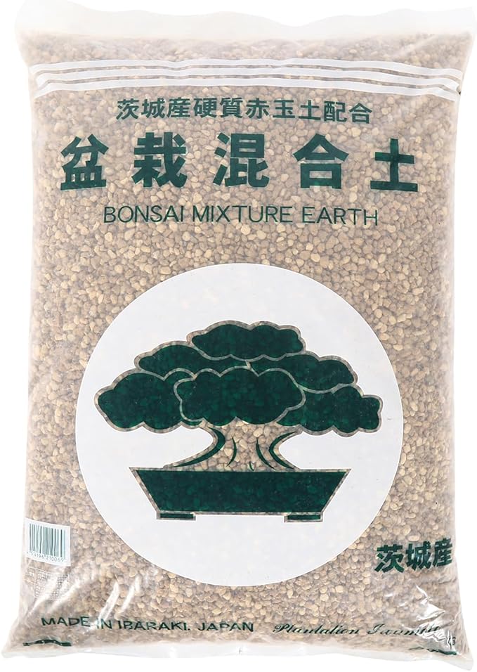 Japanese Akadama Kiryu Hyuga Bonsai Soil Mix, Premium All-Purpose Blend for Bonsai Tree Succulents Orchids and More - Small Grain 23lb/15qt, Superior Aeration, Drainage & Water Retention