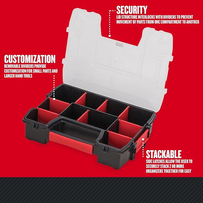 CRAFTSMAN 10-Compartment Small Tool Storage Organizer, Plastic (CMST14021)