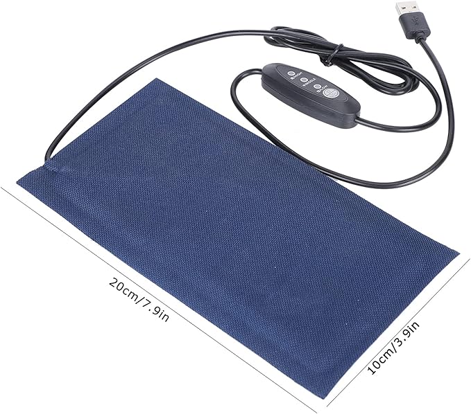 Pet Heating Pad, Cat Heating Pad Temperature Adjustable Electric Dog Heating Mat Heated Cat Bed Mat Indoor Warming Mat with Chew Resistant Cord for Dogs Cats (Large)