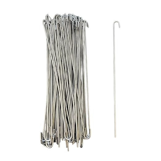 10 inch 100-Pack Chain Link Fence Ties, Heavy Duty 11 Gauge Aluminum Fence Tie Wires, Chain Link Hook Ties Dog Fence Slats for Chain Link Fence, Garden Fence, and Dog Fence Repair