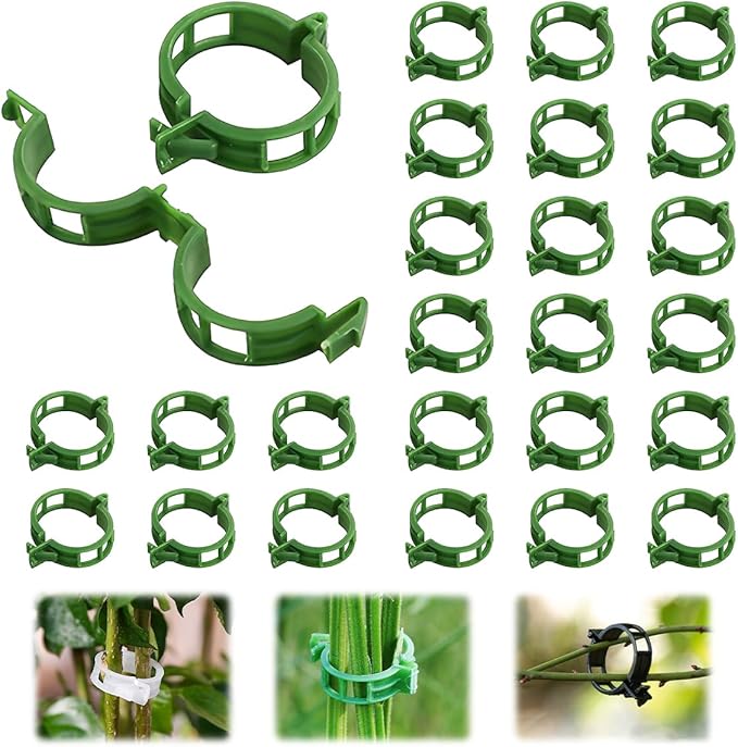 150 Pcs Plant Clips - Plastic Plant Clips for Climbing Plants,Reusable Plant Support Clips for Tomatoes, Vines,Cucumbers, and Climbing Plants,Gentle & Secure Garden Clips for Indoor & Outdoor Use