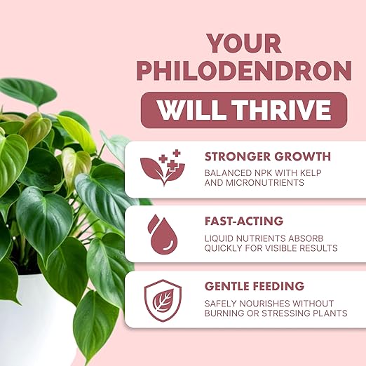 TPS NUTRIENTS Philodendron Fertilizer for All Philodendron and Tropical Shade Plants, Liquid Plant Food 1 Gallon (128oz)