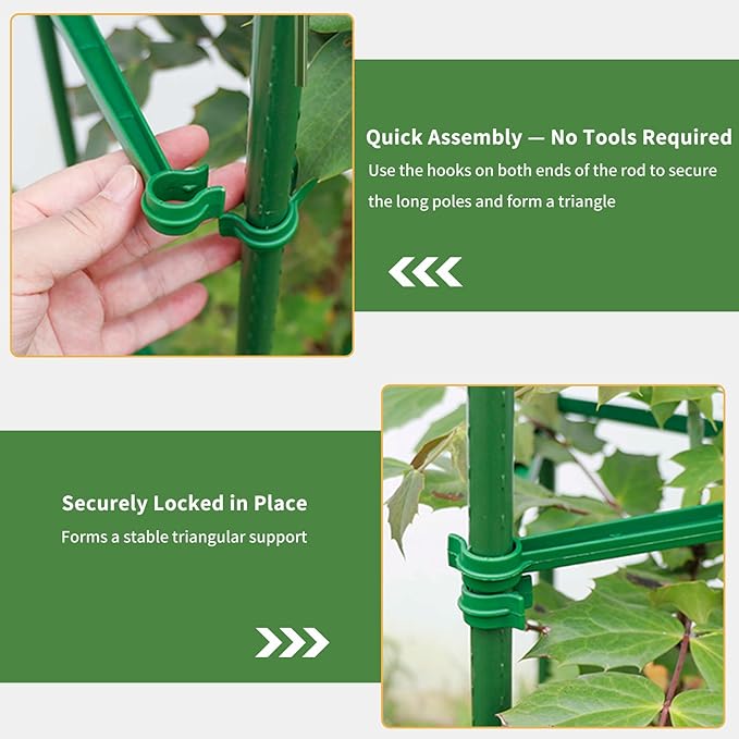 G-LEAF 6 Pack 6ft Tomato Cage for Garden Plant Support, Garden Stakes Tomato Cage, Tomato Cages Plant Stakes for Climbing Plants