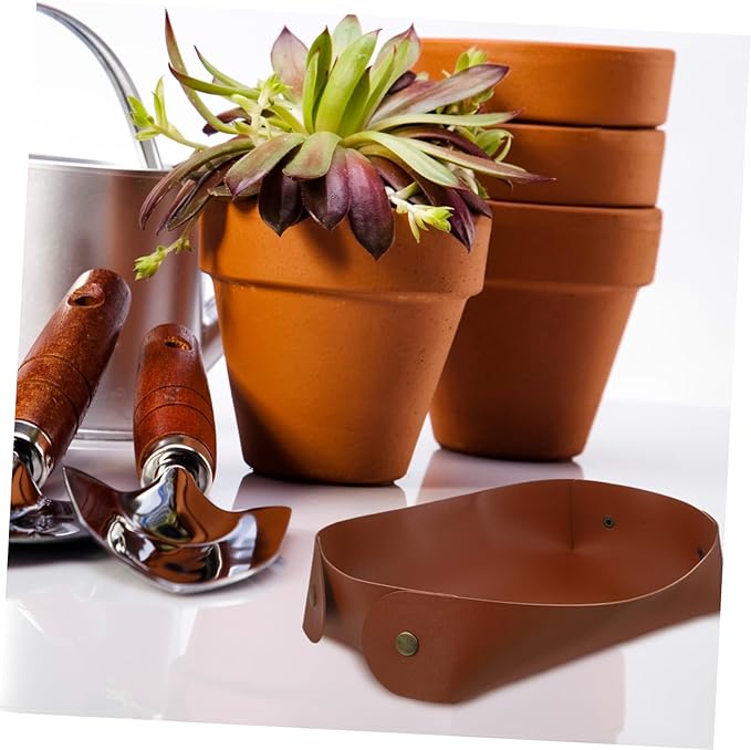 1pc Gardening Tools Organizer Pu Leather Storage Box for Planting Supplies Multi-Functional Container for Easy Access to Garden Accessories Portable and Gardening Holder