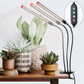 Gamechanger! 27 Watt Power Draw, NO Need Adapter, FECiDA 2026 3Head Clip Grow Lights for Seed Starting, Bonsai, Small Indoor Plants, Enough Bright Like Sun, 4/8/12/16/20H Timer