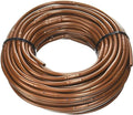 (50' ft Roll) - USA Made - 1/4-Inch x Irrigation/Hydroponics Dripline with 6-Inch Emitter Spacing (Brown) (50' Foot Roll)